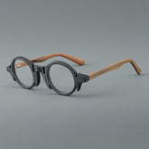 Audun Vintage Round Acetate Frame Round Frames Southood Matte Black